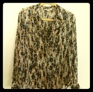 Animal print blouse
